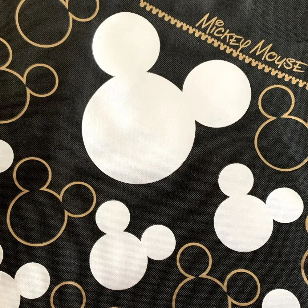 DISNEY Mickey Mouse Drawstring Travel Backpack and Lanyard Zippered Pouch